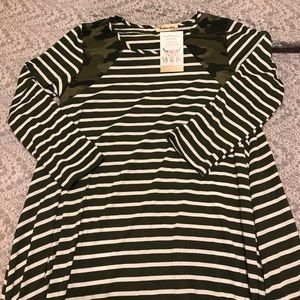 Camo striped dress